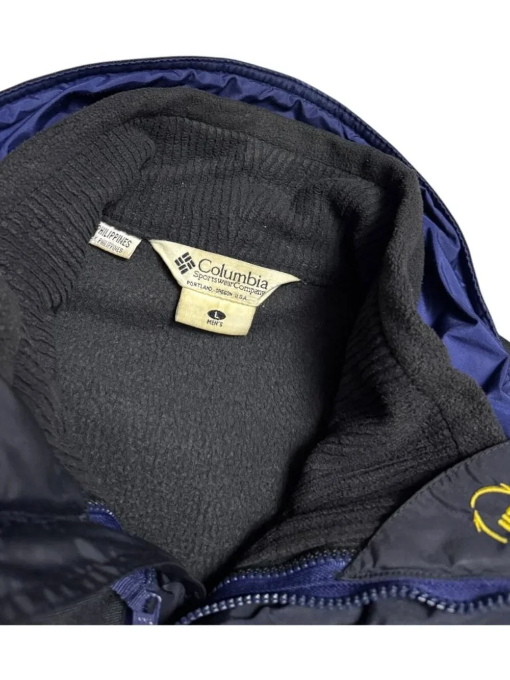COLUMBIA 2-in-1 Convertible Fleece Jacket Winter Waterproof Ski Jacket Men Large